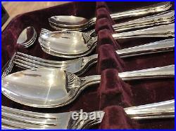 DUBARRY By INKERMAN SHEFFIELD Silver Service 44 Piece Canteen of Cutlery EPNS A1