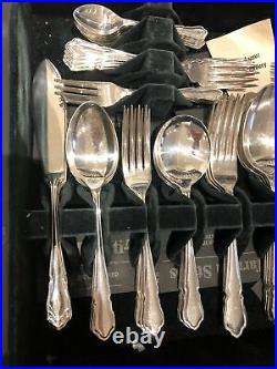 DUBARRY Design GEORGE BUTLER KITEMARK Silver Service 92 Piece Canteen of Cutlery