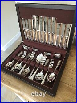 DUBARRY Design SHEFFIELD ENGLAND CROWN Silver Service 50 Piece Canteen Cutlery