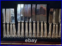 DUBARRY Design SHEFFIELD ENGLAND Silver Service 84 Piece Canteen of Cutlery