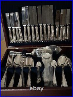 DUBARRY Design SHEFFIELD ENGLAND Silver Service 84 Piece Canteen of Cutlery