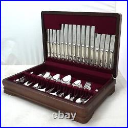 DUBARRY Design Sheffield Crown Silver Service 84 Piece Canteen of Cutlery Set