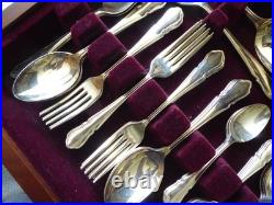 DUBARRY Design Sheffield Crown Silver plated 60 Piece Canteen of Cutlery Set