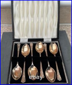 Designer C. R. &S Vintage 925 Sterling Silver 6 Piece Teaspoon Set Boxed/stamped