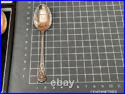 Designer C. R. &S Vintage 925 Sterling Silver 6 Piece Teaspoon Set Boxed/stamped