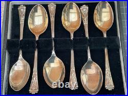 Designer C. R. &S Vintage 925 Sterling Silver 6 Piece Teaspoon Set Boxed/stamped
