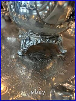 Du Maurier by Oneida, 4 Piece Silver-plate Coffee Pot 10.25 And Tea Pot 9 Tall