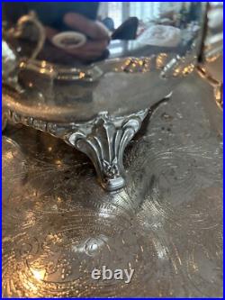 Du Maurier by Oneida, 4 Piece Silver-plate Coffee Pot 10.25 And Tea Pot 9 Tall