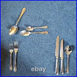 Dubarry George Butler Stainless Steel 84 + 4 Piece Canteen of Cutlery for 12
