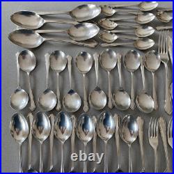 Dubarry Silver Plate Pinder Sheffield Set 12 Place Set (138 Pieces)