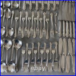 Dubarry Silver Plate Pinder Sheffield Set 12 Place Set (138 Pieces)