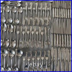 Dubarry Silver Plate Pinder Sheffield Set 12 Place Set (138 Pieces)