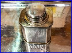 E388 Art deco Sheffield 6 piece coffee tea set silver plate stamped 500