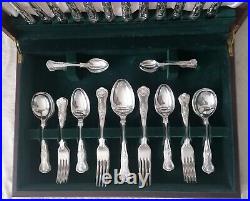 ELKINGTON Sheffield Silver Service 50 Piece Canteen of Cutlery With Certificate