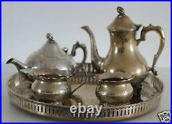 E. P. N. S Silver Plated Tea Set 5 Pieces Very Good Condition