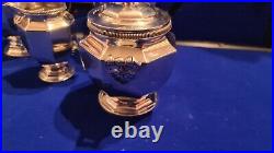 Early 20th Century Christofle Four Piece Silver Plate Teaset Gallia Metal