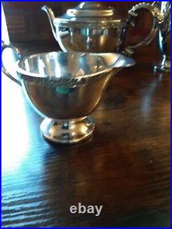 Edward Hugh Parkin Sheffield 1893-1963Silver plate Celtic design 4 piece Tea Set