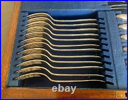 Edwardian Silver Plated Canteen Cutlery 163 Pieces 12 Place Setting JOHN TURTON