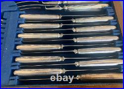 Edwardian Silver Plated Canteen Cutlery 163 Pieces 12 Place Setting JOHN TURTON