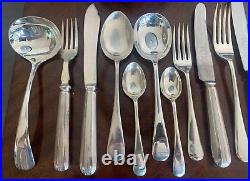 Edwardian Silver Plated Canteen Cutlery 163 Pieces 12 Place Setting JOHN TURTON