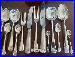 Edwardian Silver Plated Canteen Cutlery 163 Pieces 12 Place Setting JOHN TURTON