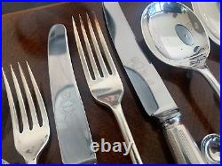 Edwardian Silver Plated Canteen Cutlery 163 Pieces 12 Place Setting JOHN TURTON