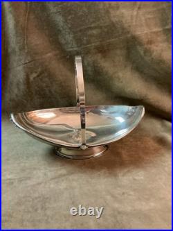 Edwardian silver plate Wilcox man / woman face bowl commemorative piece 1910