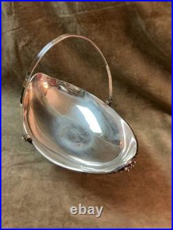 Edwardian silver plate Wilcox man / woman face bowl commemorative piece 1910