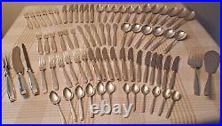 Elkington Rochester silver plate cutlery 77 pieces