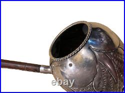 English Silver Plate Ornate Large Ladle Serving Piece for Punch Bowl/Soup/Rum