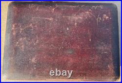 English antique bone-handled silver plate 12 piece fish cutlery set