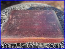 English antique bone-handled silver plate 12 piece fish cutlery set