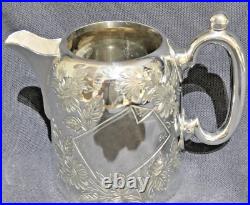 Engraved Edwardian 4 Piece Silver Plated Tea & Coffee Set