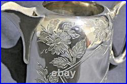 Engraved Edwardian 4 Piece Silver Plated Tea & Coffee Set