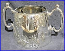 Engraved Edwardian 4 Piece Silver Plated Tea & Coffee Set