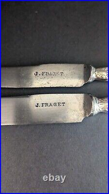 Enormous Set Antique J Fraget Romanski Silverplate Flatware Set 161 Pieces Rare