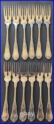 Enormous Set Antique J Fraget Romanski Silverplate Flatware Set 161 Pieces Rare