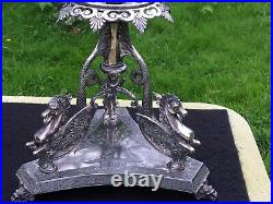 Epergne CENTRE PIECE SHEFFIELD circa 1912 by JAMES DIXON and sons Antique rare