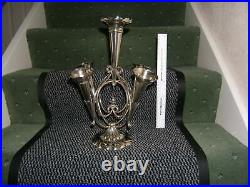 Epergne Silver Plated Epns Table Centre Piece Flower Vase