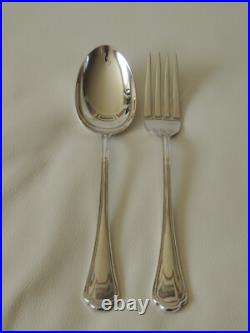 Exquisite 1955 Italian Silver Plate Flatware/cabinet 75 piece 12-place setting