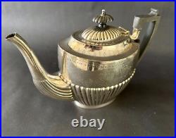 Exquisite Beautifully decorated vintage silver plate 4-piece Tea service