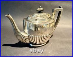 Exquisite Beautifully decorated vintage silver plate 4-piece Tea service