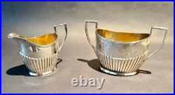 Exquisite Beautifully decorated vintage silver plate 4-piece Tea service