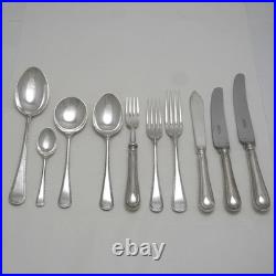 FEATHER EDGE pattern Harrods Ltd silver service 38 piece canteen of cutlery set