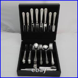 FEATHER EDGE pattern Harrods Ltd silver service 38 piece canteen of cutlery set