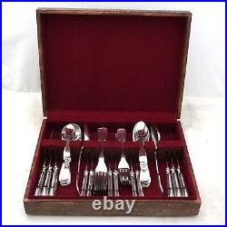 FIDDLE & THREAD Design COOPER BROS Silver Service 50 Piece Canteen of Cutlery