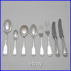 FIDDLE & THREAD Design W WRIGHT Silver Service 60 Piece Canteen of Cutlery Set