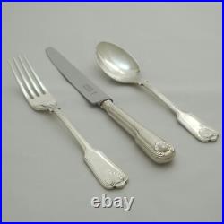 FIDDLE THREAD & SHELL By George Butler Silver Service Cutlery 124 Piece Canteen