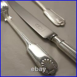 FIDDLE THREAD & SHELL Design BUTLER Silver Service 84 Piece Canteen of Cutlery
