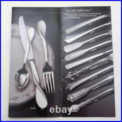 FIDDLE THREAD & SHELL Design Oneida Silver Service 44 Piece Canteen of Cutlery
